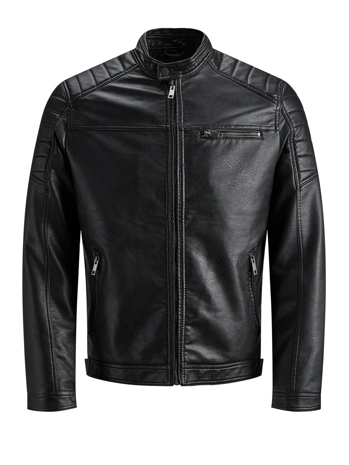 Chaqueta efecto piel negra - ROCKY
